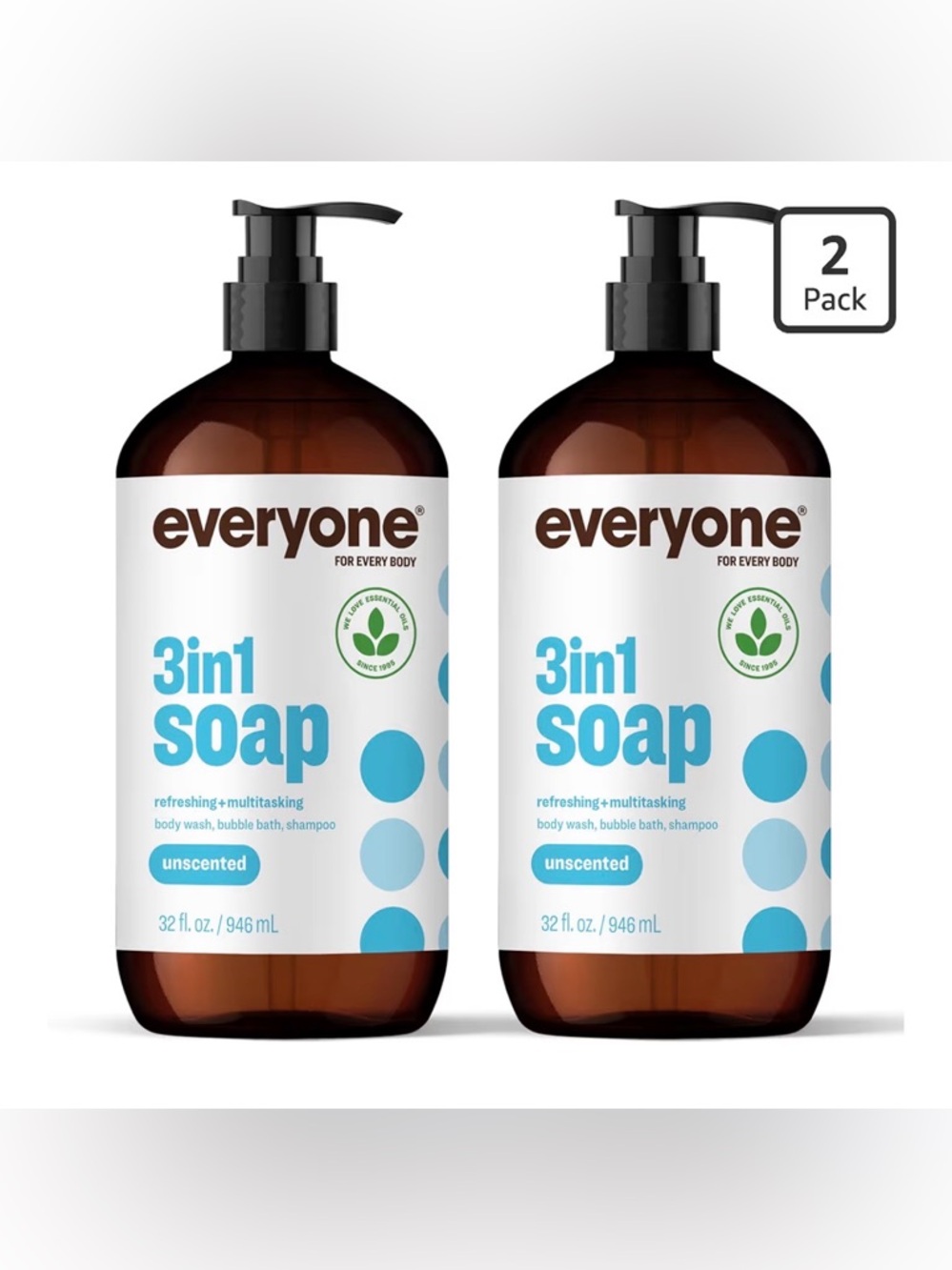 Everyone 3-in-1 Soap (Pack of 2) - NEW!